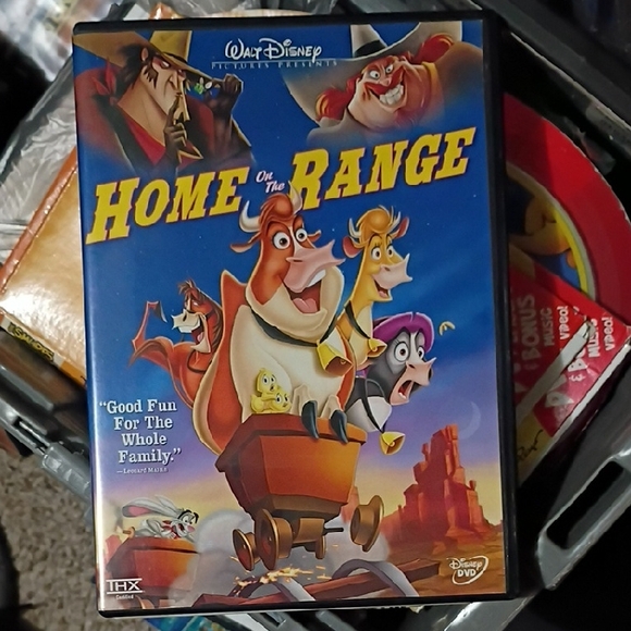 Disney Other - Disney Home on the Range Blu-ray - Vibrant Blue and Red Cover